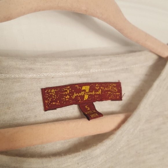 7 for all mankind cold shoulder shirt white - Picture 4 of 4